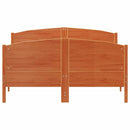vidaXL viaszbarna tömör fenyőfa ágy matrac nélkül 140 x 190 cm