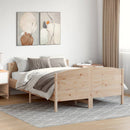 vidaXL tömör fenyőfa ágy matrac nélkül 120 x 190 cm