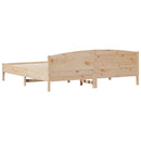 vidaXL tömör fenyőfa ágy matrac nélkül 200 x 200 cm