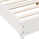 vidaXL fehér tömör fenyőfa ágy matrac nélkül 200 x 200 cm