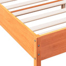 vidaXL viaszbarna tömör fenyőfa ágy matrac nélkül 180 x 200 cm
