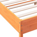 vidaXL viaszbarna tömör fenyőfa ágy matrac nélkül 160 x 200 cm