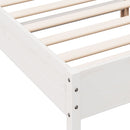 vidaXL fehér tömör fenyőfa ágy matrac nélkül 150 x 200 cm