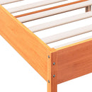 vidaXL viaszbarna tömör fenyőfa ágy matrac nélkül 150 x 200 cm