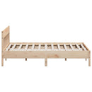 vidaXL tömör fenyőfa ágy matrac nélkül 200 x 200 cm