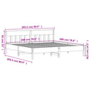 vidaXL tömör fenyőfa ágy matrac nélkül 200 x 200 cm