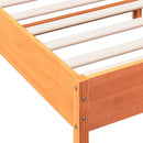 vidaXL viaszbarna tömör fenyőfa ágy matrac nélkül 200 x 200 cm