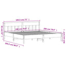 vidaXL viaszbarna tömör fenyőfa ágy matrac nélkül 180 x 200 cm