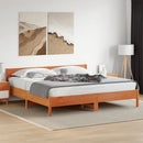 vidaXL viaszbarna tömör fenyőfa ágy matrac nélkül 180 x 200 cm