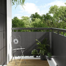 vidaXL antracitszürke polyrattan erkélyparaván 300x90 cm