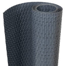 vidaXL antracitszürke polyrattan erkélyparaván 300x100 cm