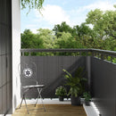 vidaXL antracitszürke polyrattan erkélyparaván 500x90 cm