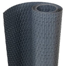 vidaXL antracitszürke polyrattan erkélyparaván 500x100 cm