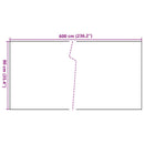 vidaXL antracitszürke polyrattan erkélyparaván 600x90 cm