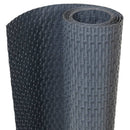 vidaXL antracitszürke polyrattan erkélyparaván 1000x90 cm