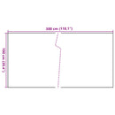 vidaXL barna és fekete polyrattan erkélyparaván 300x100 cm