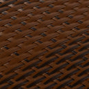 vidaXL barna és fekete polyrattan erkélyparaván 500x80 cm