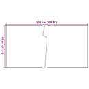 vidaXL barna és fekete polyrattan erkélyparaván 500x80 cm