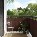 vidaXL barna és fekete polyrattan erkélyparaván 500x80 cm