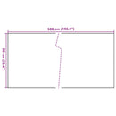 vidaXL barna és fekete polyrattan erkélyparaván 500x90 cm