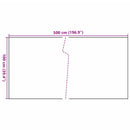 vidaXL barna és fekete polyrattan erkélyparaván 500x100 cm