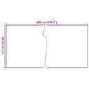 vidaXL barna és fekete polyrattan erkélyparaván 600x80 cm
