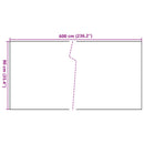 vidaXL barna és fekete polyrattan erkélyparaván 600x90 cm