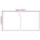 vidaXL barna és fekete polyrattan erkélyparaván 1000x80 cm
