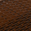 vidaXL barna és fekete polyrattan erkélyparaván 1000x100 cm