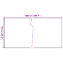 vidaXL barna és fekete polyrattan erkélyparaván 1000x100 cm