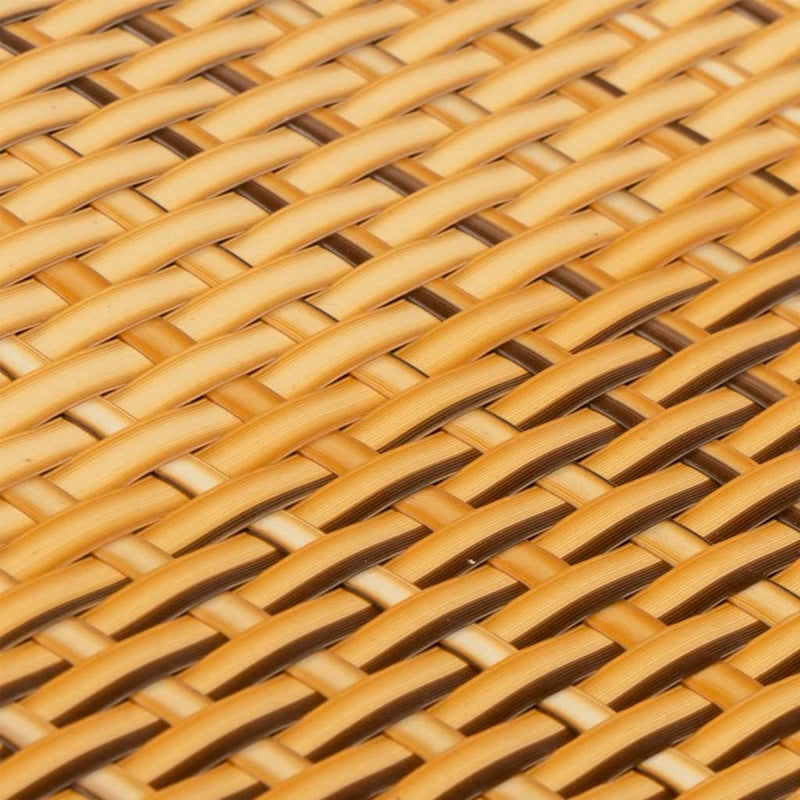 vidaXL világosbarna polyrattan erkélyparaván 400x80 cm