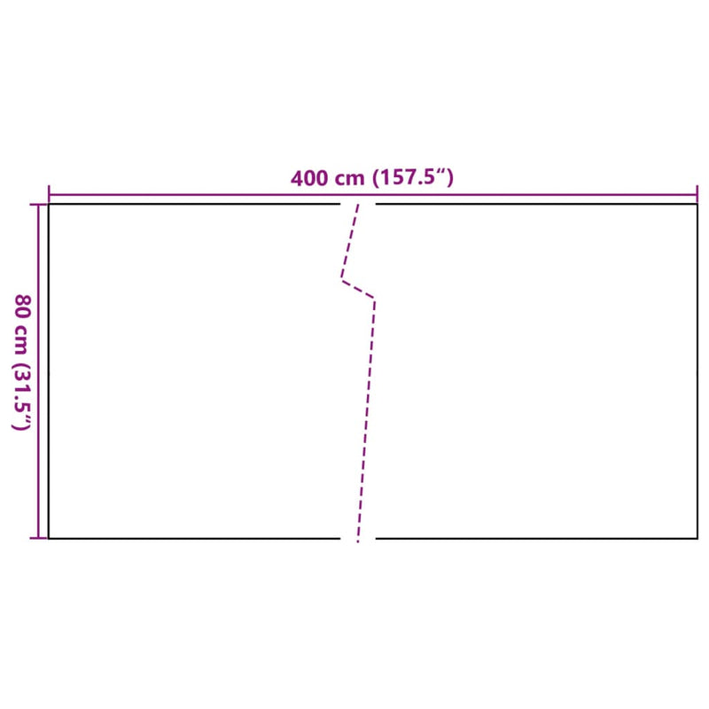 vidaXL világosbarna polyrattan erkélyparaván 400x80 cm