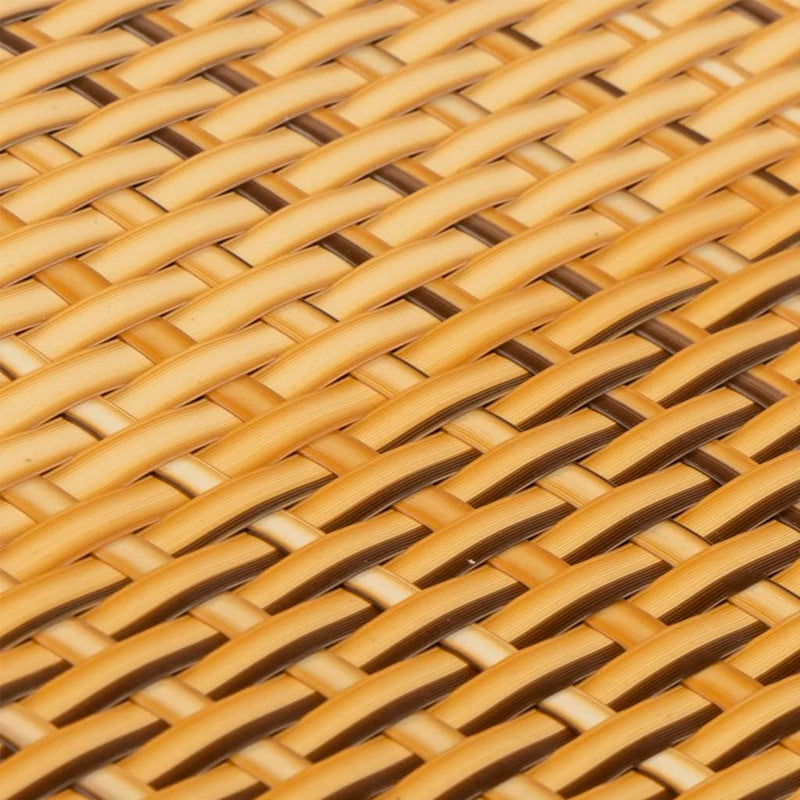 vidaXL világosbarna polyrattan erkélyparaván 400x90 cm