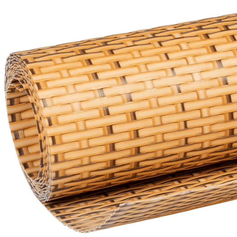 vidaXL világosbarna polyrattan erkélyparaván 400x90 cm