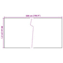 vidaXL világosbarna polyrattan erkélyparaván 500x80 cm