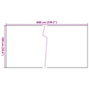 vidaXL világosbarna polyrattan erkélyparaván 600x100 cm
