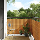 vidaXL világosbarna polyrattan erkélyparaván 600x100 cm