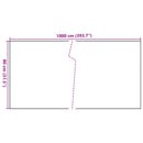 vidaXL világosbarna polyrattan erkélyparaván 1000x80 cm