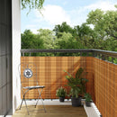 vidaXL világosbarna polyrattan erkélyparaván 1000x100 cm