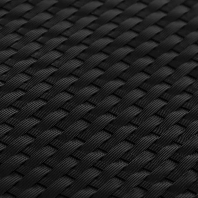 vidaXL fekete polyrattan erkélyparaván 300x80 cm