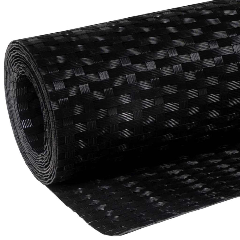 vidaXL fekete polyrattan erkélyparaván 300x80 cm