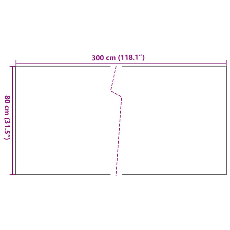 vidaXL fekete polyrattan erkélyparaván 300x80 cm
