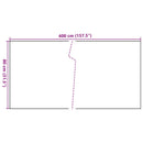 vidaXL fekete polyrattan erkélyparaván 400x80 cm