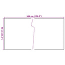 vidaXL fekete polyrattan erkélyparaván 500x90 cm