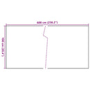 vidaXL fekete polyrattan erkélyparaván 600x100 cm