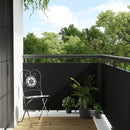 vidaXL fekete polyrattan erkélyparaván 1000 x 80 cm