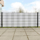 vidaXL 10 db fehér polyrattan erkélyparaván 255 x 19 cm