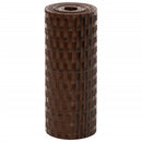 vidaXL 10 db barna és fekete polyrattan erkélyparaván 255 x 19 cm