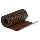 vidaXL 10 db barna és fekete polyrattan erkélyparaván 255 x 19 cm