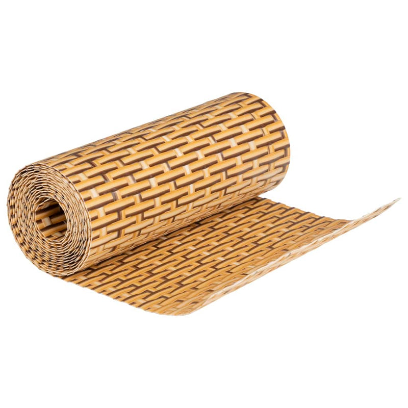 vidaXL 10 db világosbarna polyrattan erkélyparaván 255 x 19 cm
